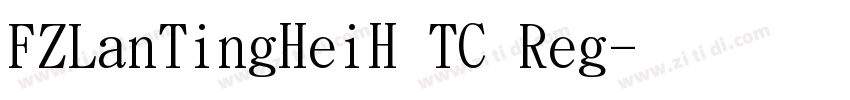FZLanTingHeiH TC Reg字体转换
